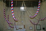Ropes hung up when not ringing at Bishop's Cleeve